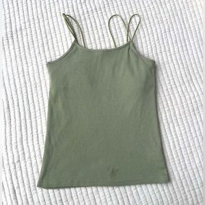 Japanese Ribbed Cotton Shelf Bra Tank